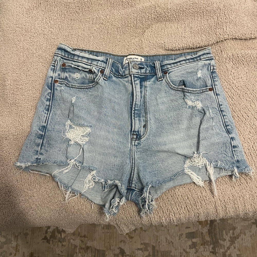 Abercrombie High Rise Mom Shorts